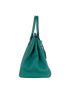 Birkin 35 in Togo Malachite, side view